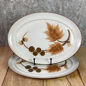 Denny Cotswold Set of 2 Platters 12” Made in England